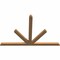 Ekena Millwork Saratoga Timber Gable Bracket, Western Red Cedar, 108"W x 72"H x 3 1/2"D x 5 1/2"F, 16/12 Pitch GBW108X72X0406SAR00SWR - alternate 4